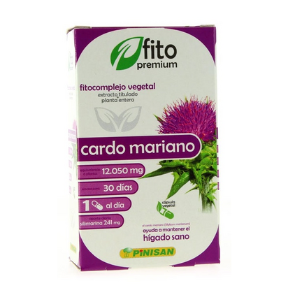 Pinisan Cardo Mariano Fitopremium 30 Cápsulas
